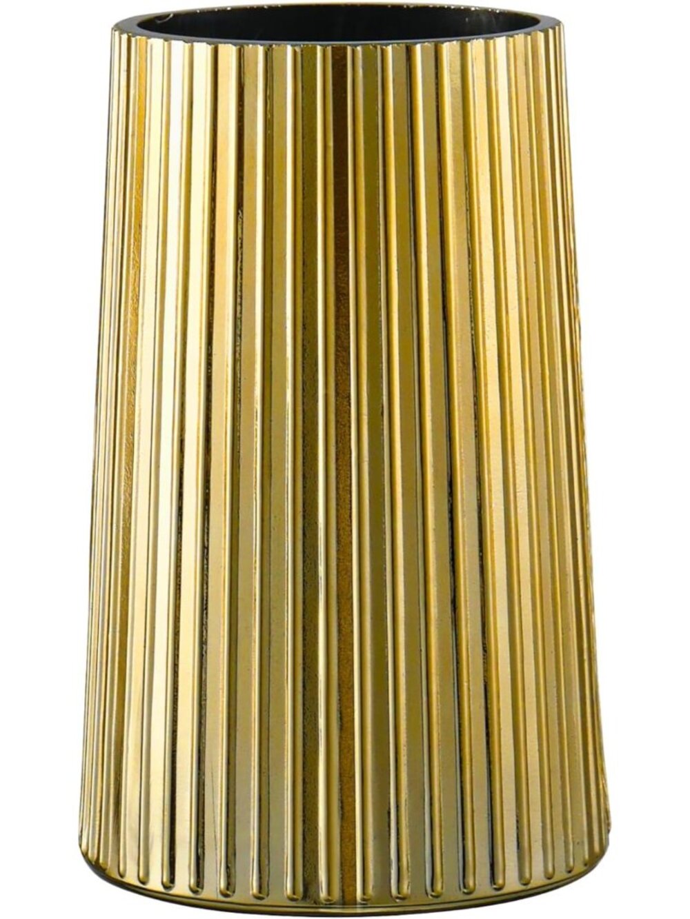 8 Inches Modern Gold Glass Vase Flower Bouquet Living Room Bedroom Home Deco